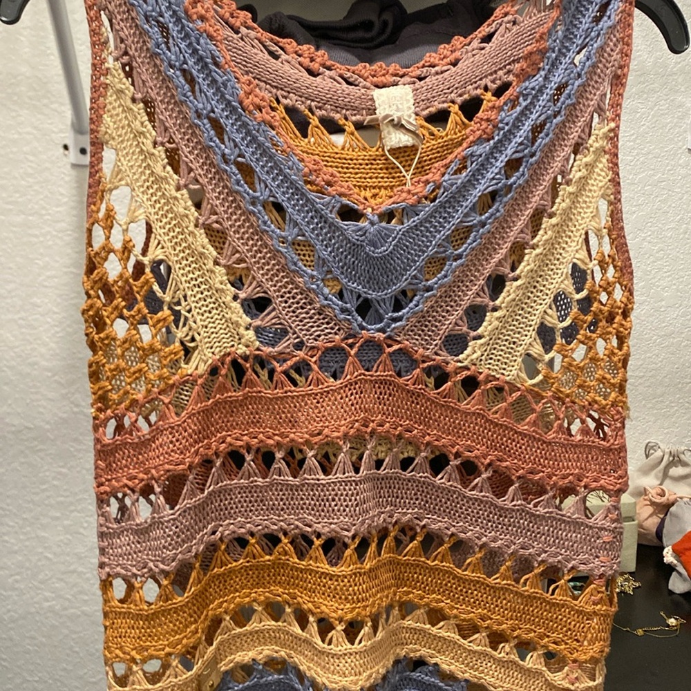 Nekane Spanish brand tank cover up, colorful.